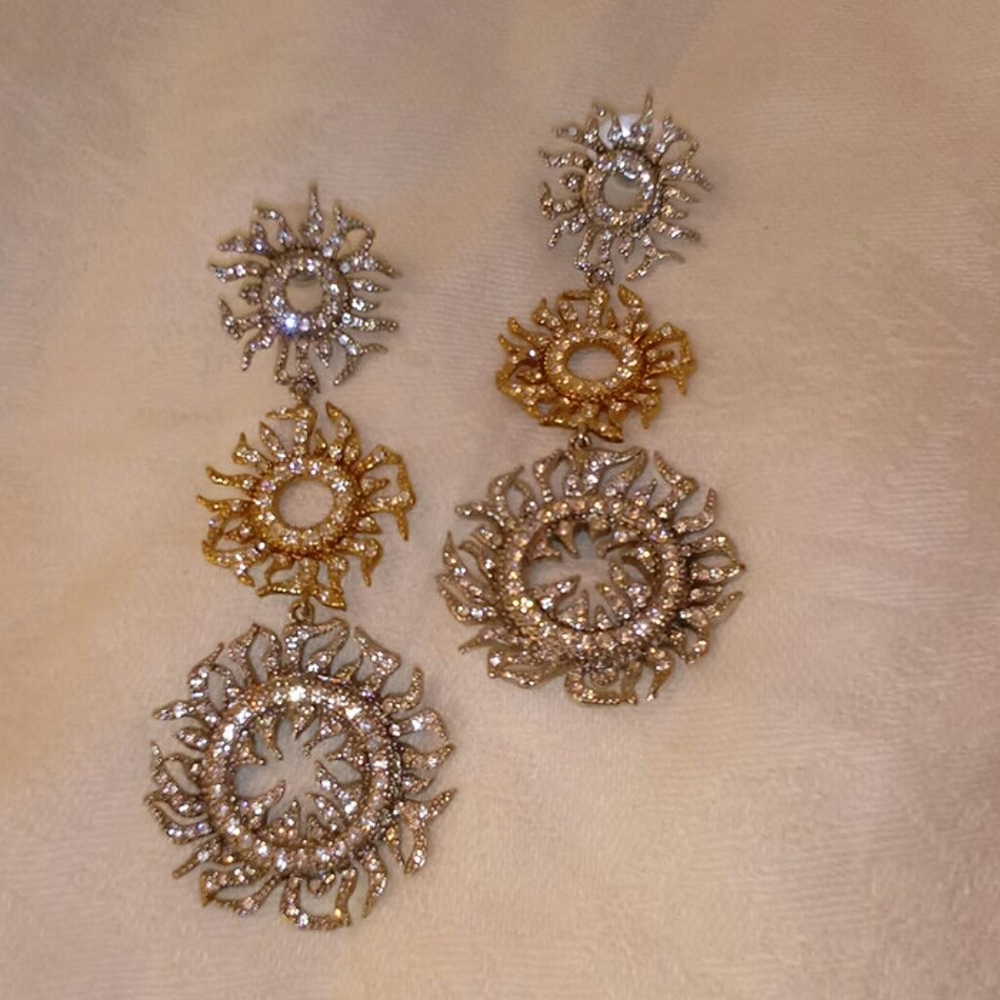 Blingy earrings.